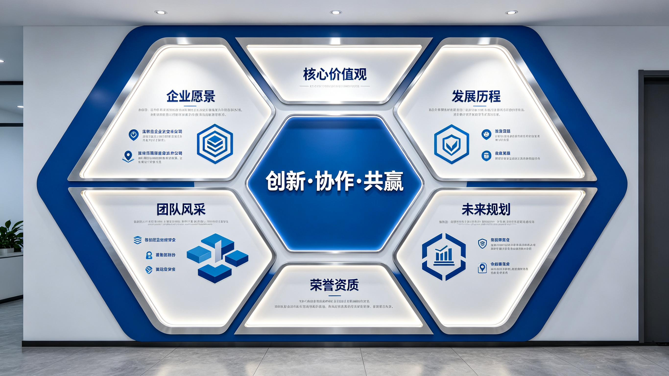 千阳企业文化墙六边形避坑指南（新手常犯5个错误）